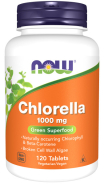 Now Foods, Chlorella 1000 mg, 120 Tabletten