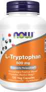 Now Foods, L-Tryptophan, 500 mg, 120 Vcaps