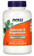 Now Foods, Calcium & Magnesium Pulver, (227 g)