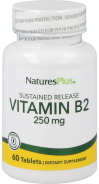 Natures Plus, B-2 (B2), 250 mg, 60 Tabletten - zeitverzögert!