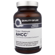 Kinoko Platinum AHCC, Immune Support, 750 mg, 60 Veggie Caps!