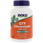 NOW Foods, GTF Chromium, 250 Tabletten