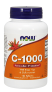 Now Foods, C-1000 mit Hagebutte & Bioflavonoide, 100 Tabletten
