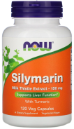 NOW Foods, Milk Thistle Extract with Turmeric, 150 mg, 120 Veg Kapseln