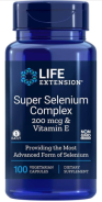 Life Extension, Super Selenium Complex 200mcg, Vitamin E, 100 Veg. Kapseln