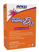 NOW Foods, Instant Energy B12, 2000 mcg, 75 Päckchen, je 1g