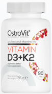 OstroVit, Vitamin D3 + K2, 90 Tabletten