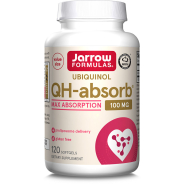 Jarrow Formulas, Ubiquinol, QH-Absorb, 100 mg, 120 Softgels