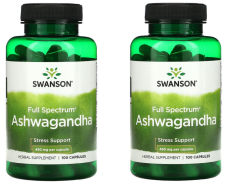 Swanson, Ashwagandha, 450 mg, 100 Kapseln