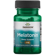 Swanson, Melatonin, 3mg, 120 Kapseln