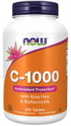 Now Foods, C-1000 mit Hagebutte & Bioflavonoide, 250 Tabletten