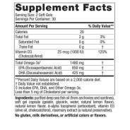 Nordic Naturals, Ultimate Omega Xtra, 1480mg lemon, 60 Softgels