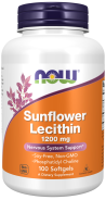 Now Foods, Sunflower Lecithin, 1200 mg, 100 Softgels