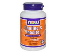 NOW Foods, Choline & Inositol 500 mg - 100 Kapseln