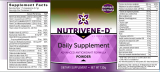 NuTriVene-D Daily New Revised Formula, 130g
