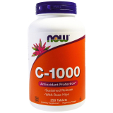 Now Foods, C-1000 zeitverzögert mit Hagebutte 250 Tabletten