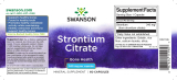 Swanson, Strontium Citrate 340mg, 60 Kapseln