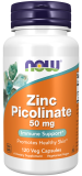 Now Foods, Zinc Picolinate 50 mg (2-Tagesdosis), 120 Kapseln