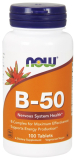 Now Foods, B-50 Caps Vitamin B-Complex, 100 Kapseln