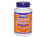 NOW Foods, Choline & Inositol 500 mg - 100 Kapseln
