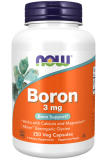 Now Foods, Boron (Bor) 3 mg - 250 Kapseln