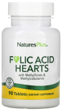 Nature's Plus, Folic Acid Hearts, 90 Tablets