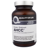 Kinoko Platinum AHCC, Immune Support, 750 mg, 60 Veggie Caps!