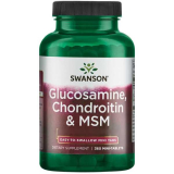 Swanson, Glucosamine, Chondroitin & MSM, 120 Tabletten
