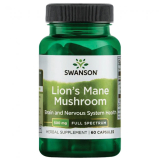 Swanson, Lion's Mane Mushroom 500mg, 60 Kapseln