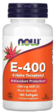 E-400 IU 100 % natürliches d - alpha Tocopheryl 100 Softgels