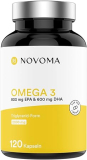 NOVOMA, Omega 3 Epax® Fischöl EPA, DHA & Vitamin E, 120 Kapseln
